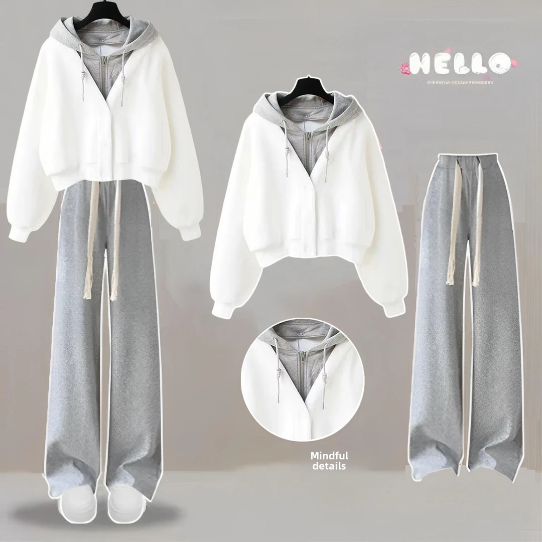 范哲萨初中生秋装少女2025新款中学生套装高中生时尚洋气时髦穿搭