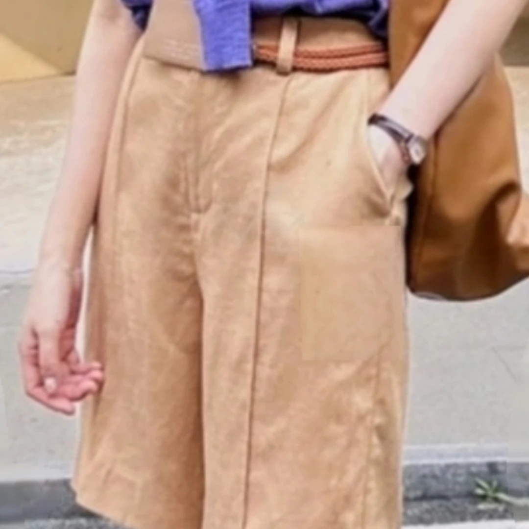 【亚麻五分裤】韩版春夏新款简约高级感短款休闲百搭五分裤短裤