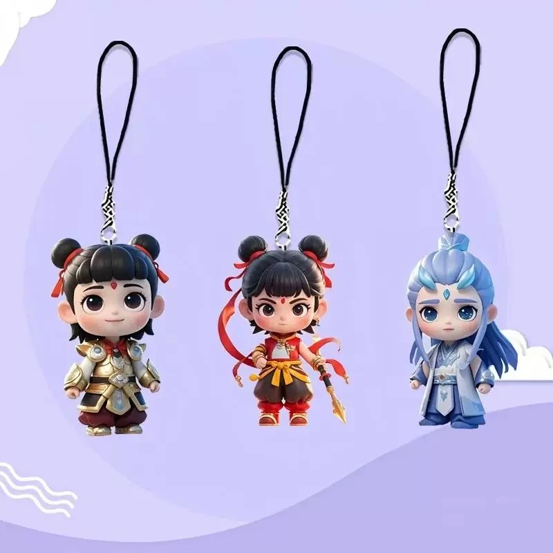 幼儿园小礼物六一儿童奖励小礼品哪吒小挂件钥匙扣跳蚤市场小商品