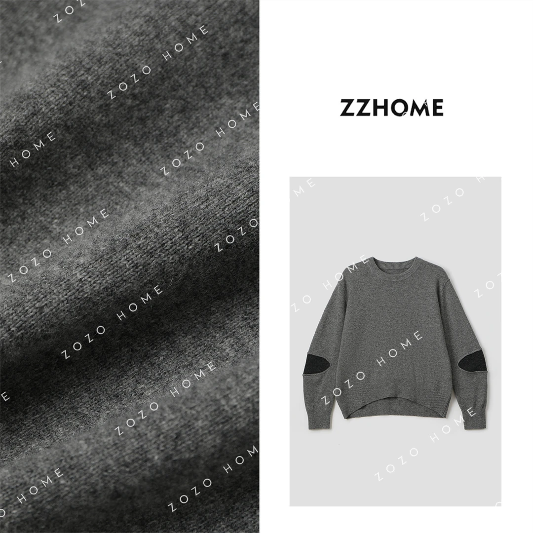 【ZOZO HOME】“暮色”1OO美丽奴羊毛撞色针织毛衣q170248p