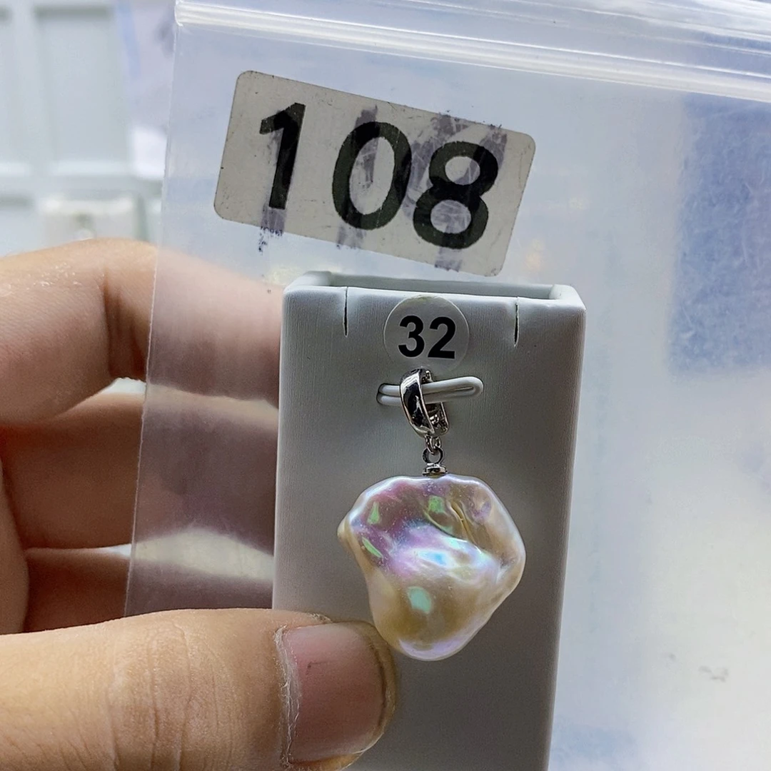 颈饰合金淡水珍珠