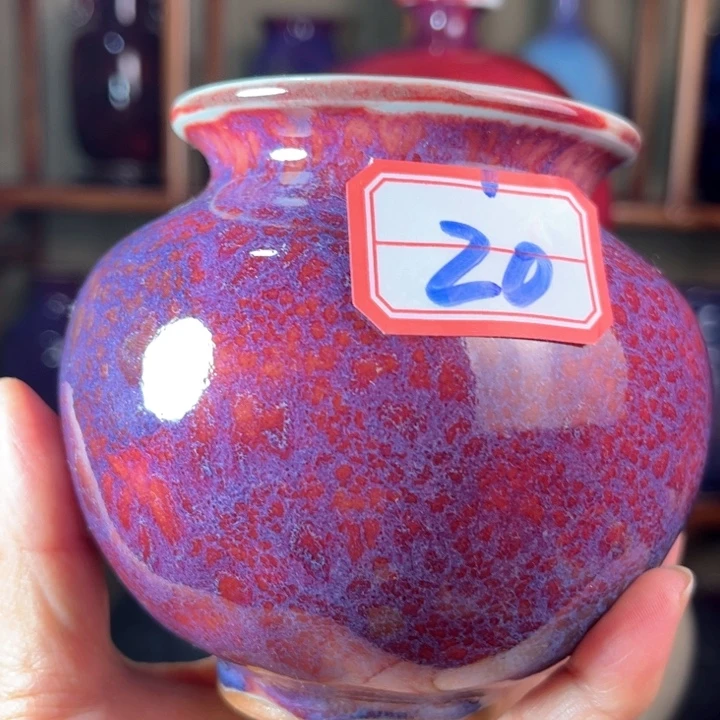 瓷片钧瓷手工艺品杯子