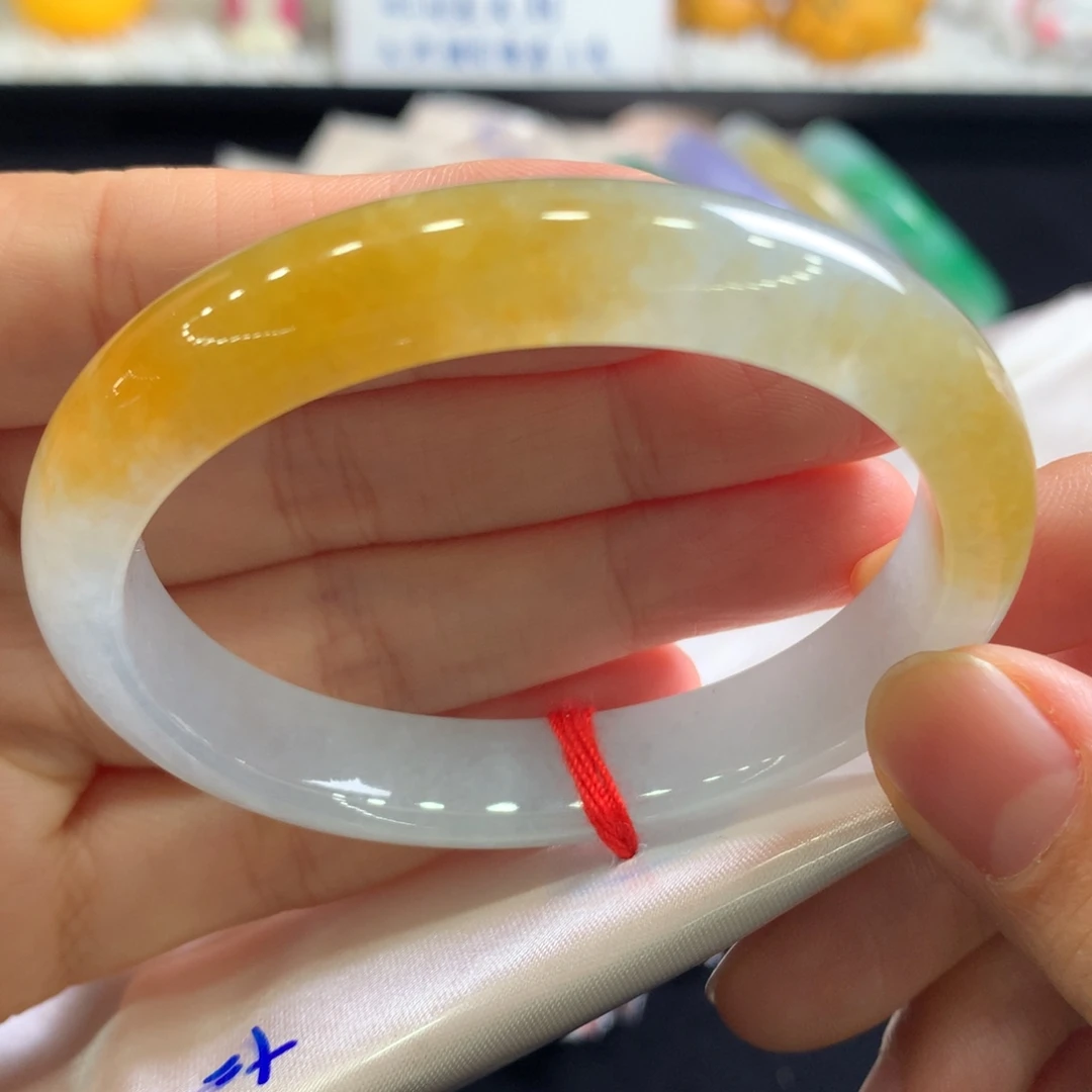 翡翠未镶嵌手镯30号49-50正圈戴