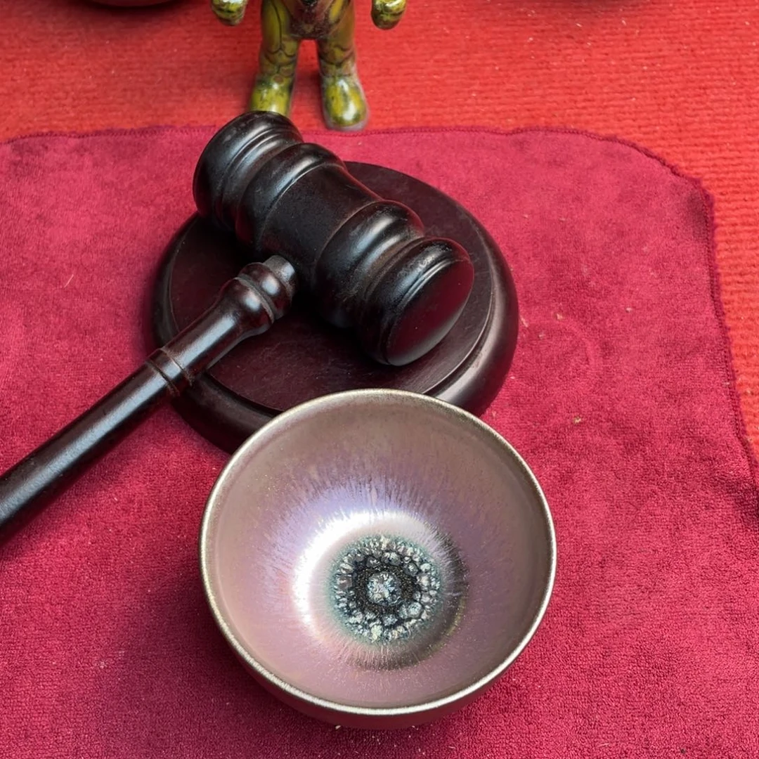 茶盏类*人龙窑柴烧油滴彩金