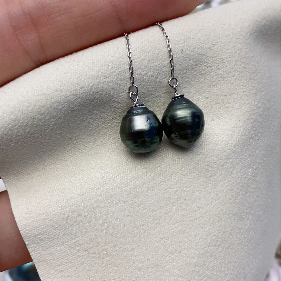 【闪购商品】银S925镶嵌海水珍珠耳饰