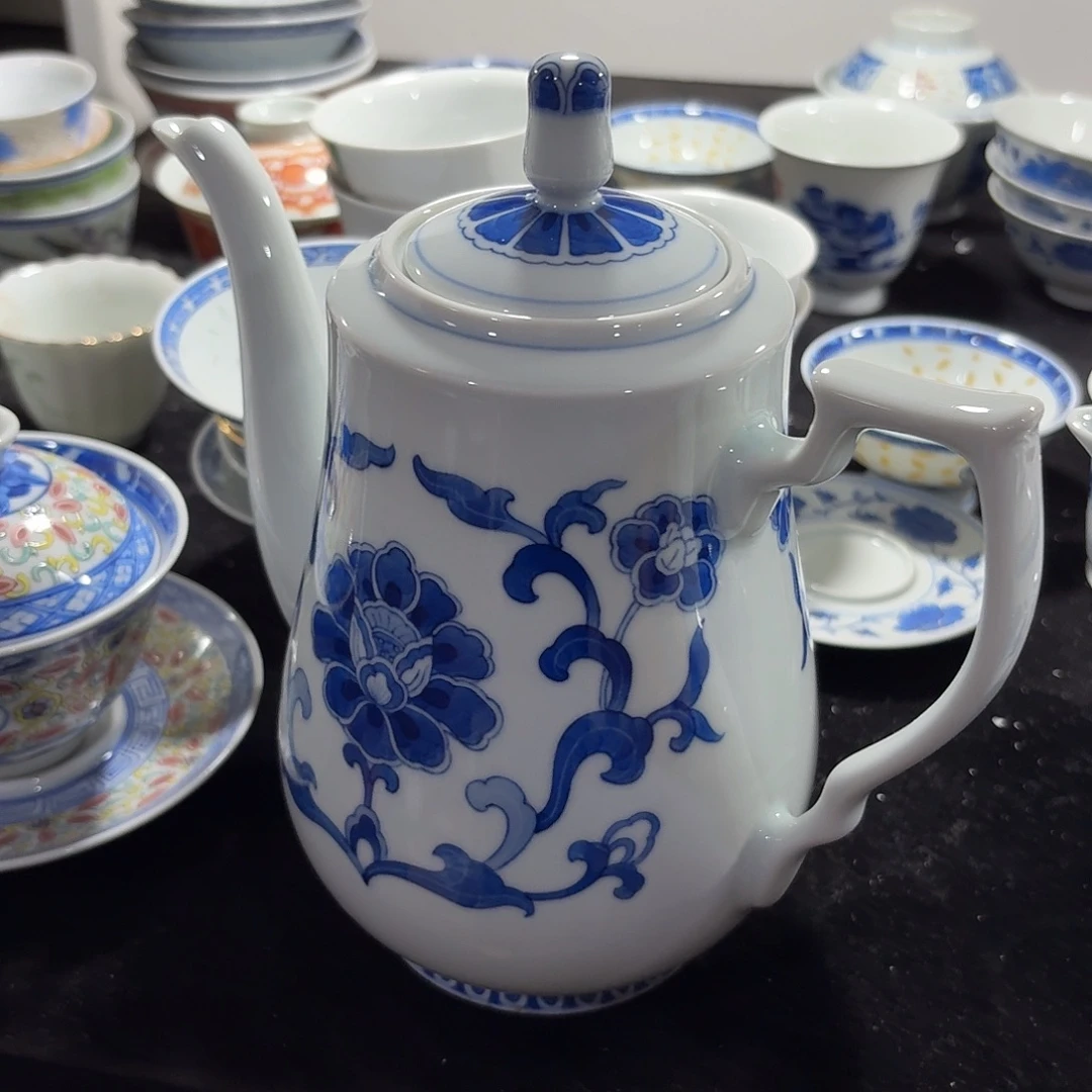 四***青摆件景德镇现代陶瓷用品