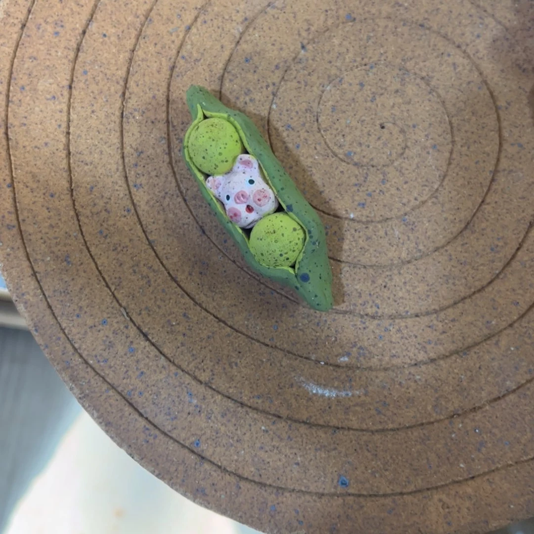 泥塑古镇炻陶花盆
