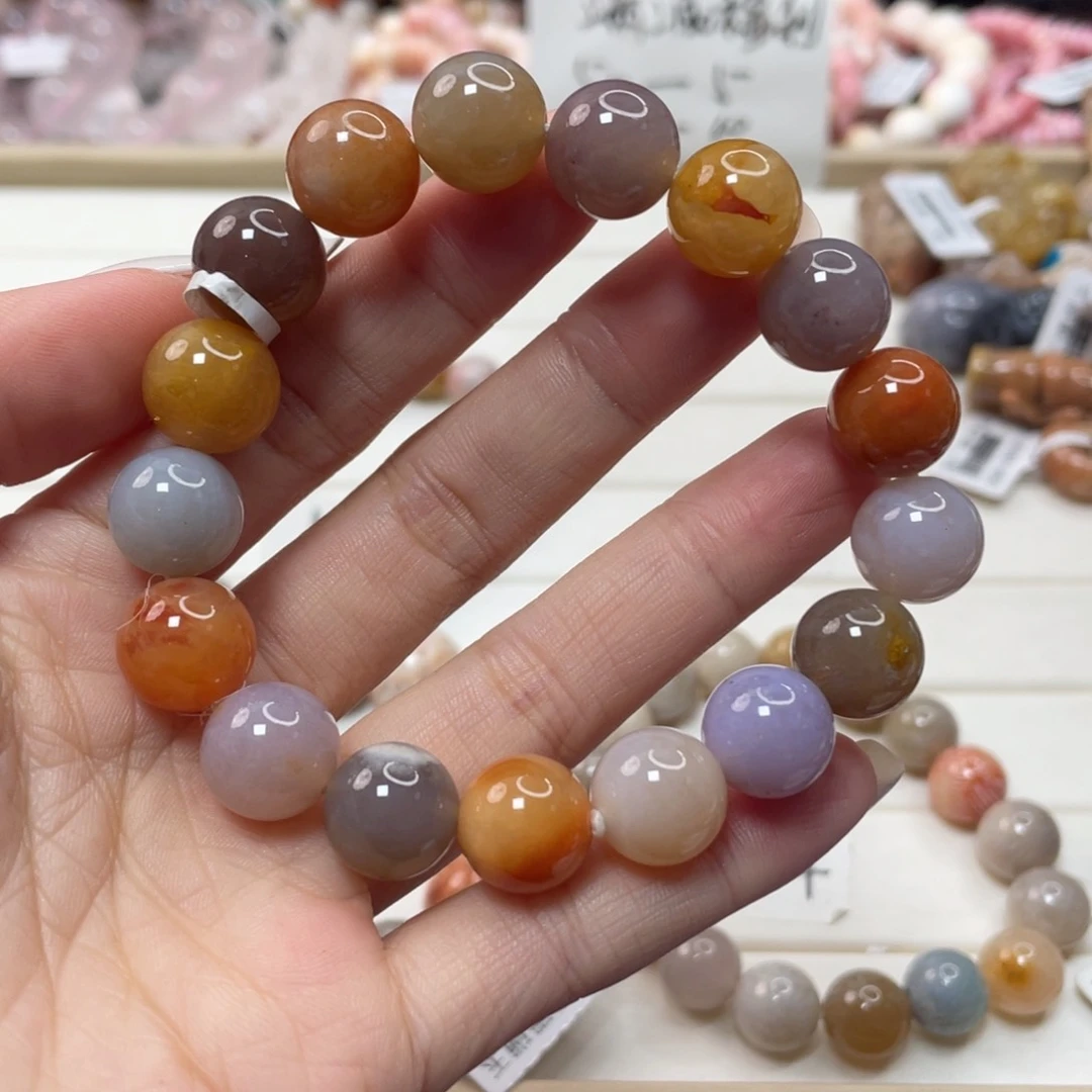 未镶嵌手链硅化玉果****咪796