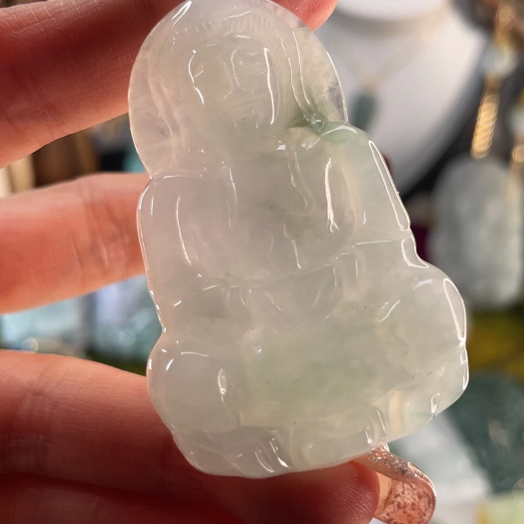 翡翠颈饰未镶嵌观音