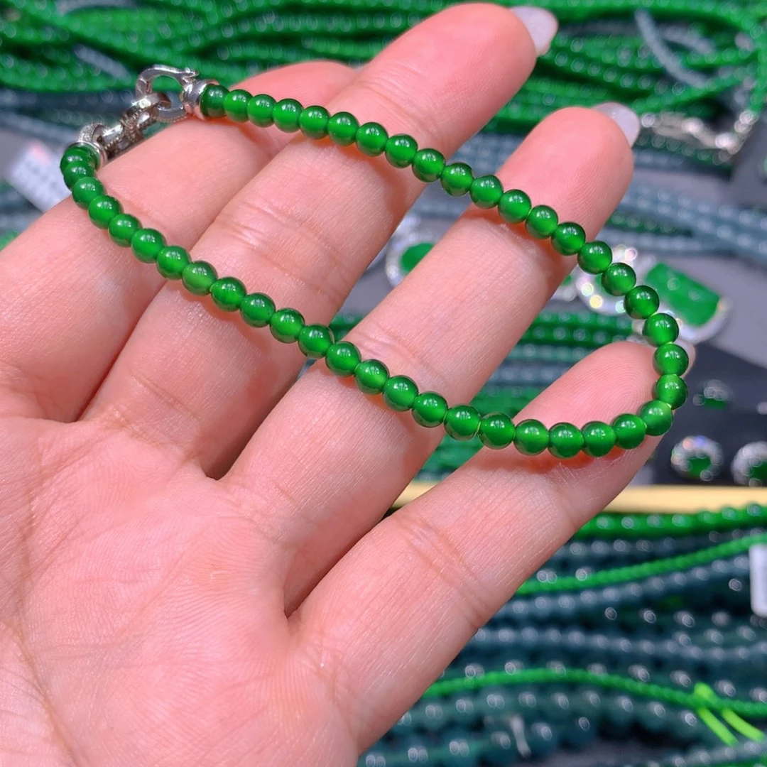 翡翠耳饰未镶嵌天然