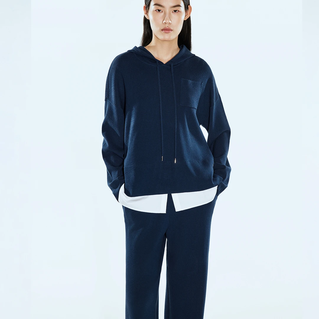 COVERINS2025春季连帽抽绳假两件卫衣CC65106030