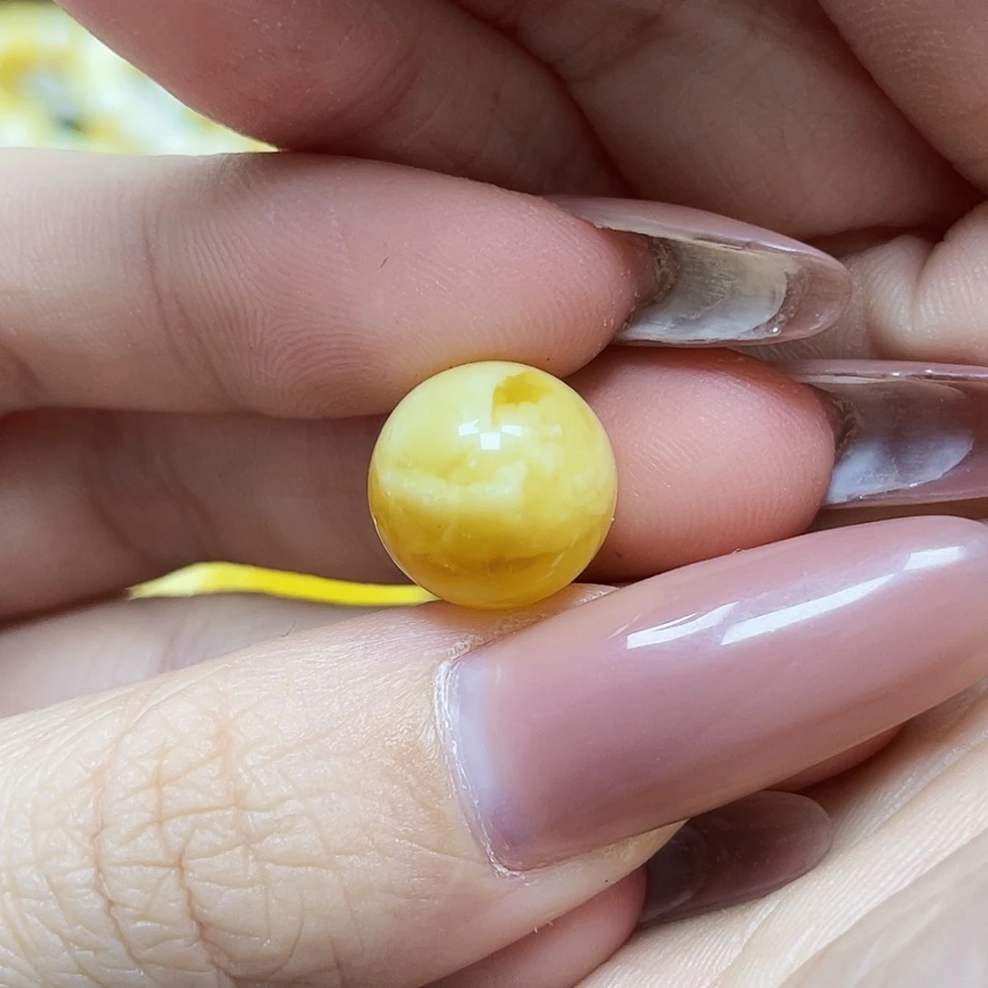 未镶嵌琥珀珠宝奇石金*13.4mm微瑕福利款