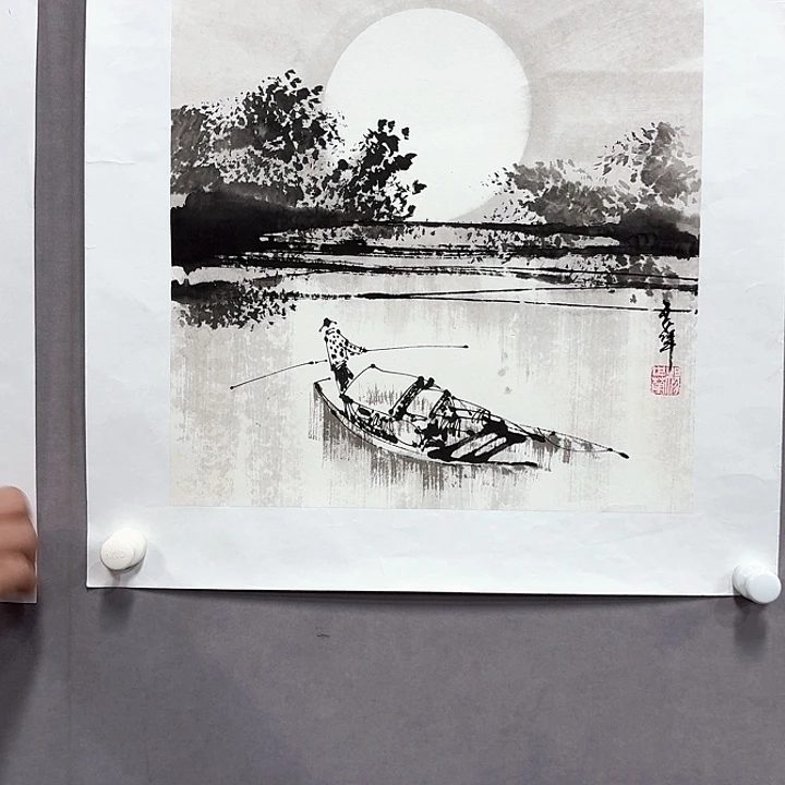 国画亲笔手绘放心去藏