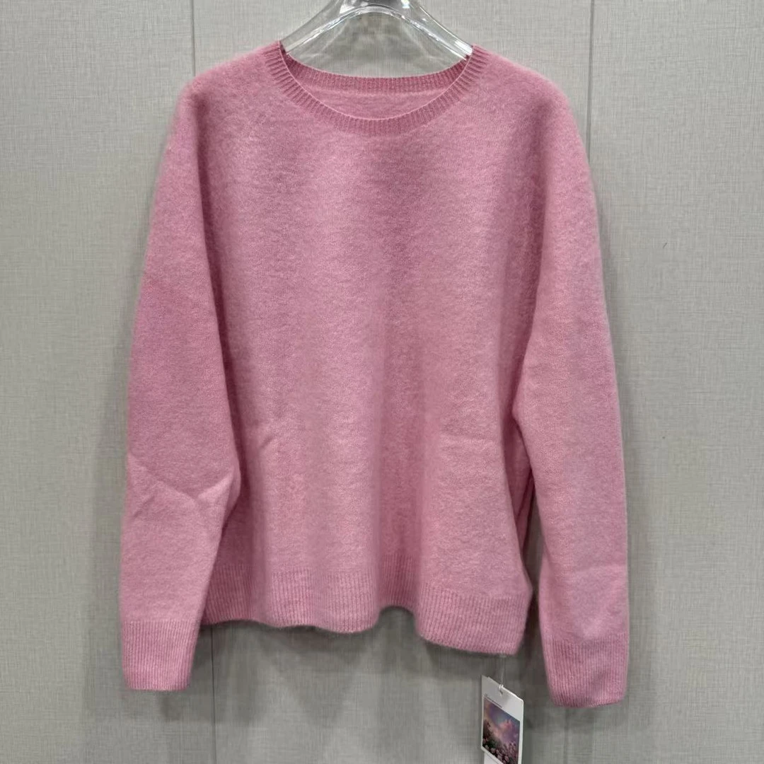 3565   粉色100%山羊绒上衣