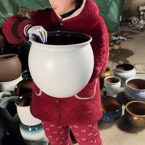 口29高28瑕疵底裂盆子