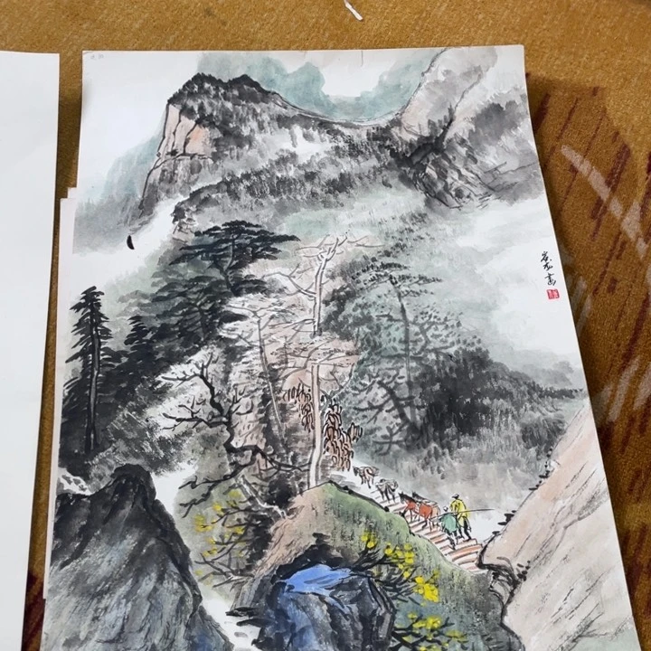 国画四尺三开卡纸作品111