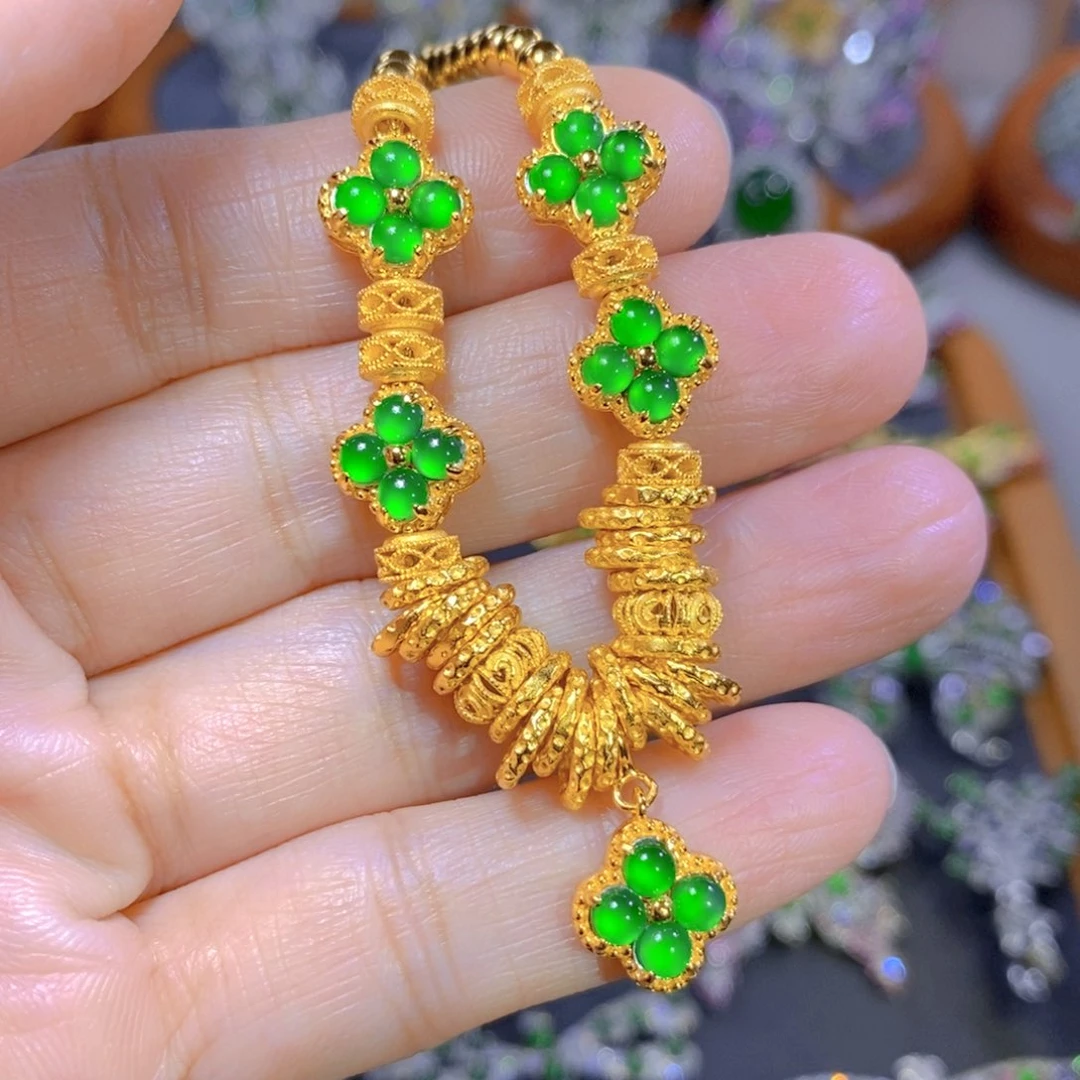 翡翠颈饰银S925镶嵌?****逸天然翡翠