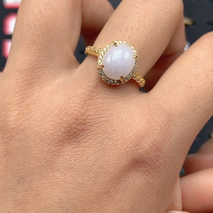 翡翠未镶嵌戒指戒指