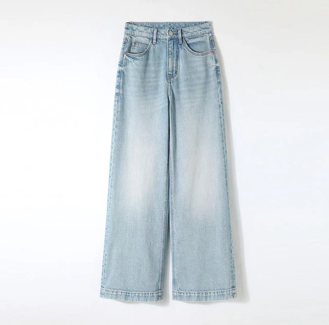 【井上青】JINGSHANG设计师品牌天丝汉麻牛仔裤5811