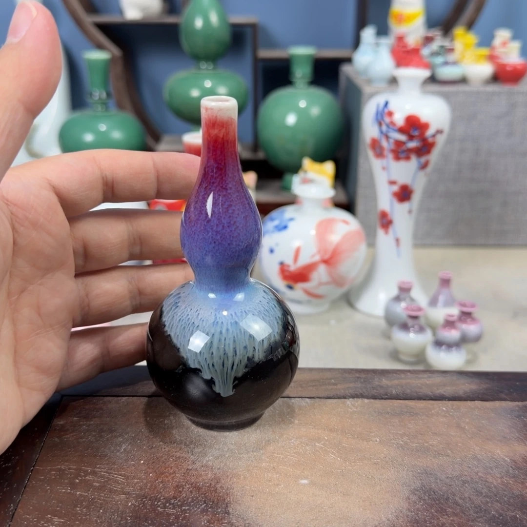 陶瓷手工小花器摆件