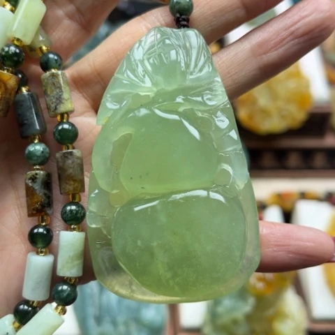 岫玉挂件未镶嵌挂件