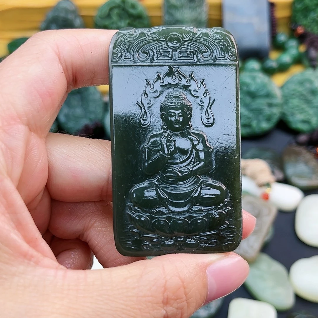 和田玉未镶嵌颈饰