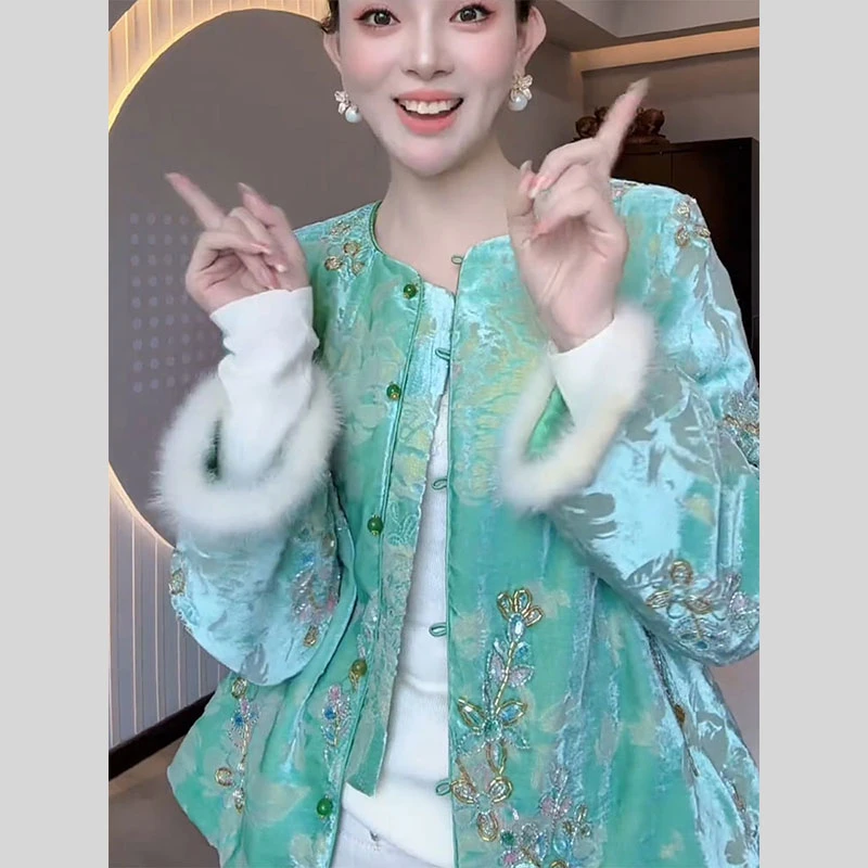 早秋气质高端独特新中式女装国风外套女2025秋季新款唐装复古上衣