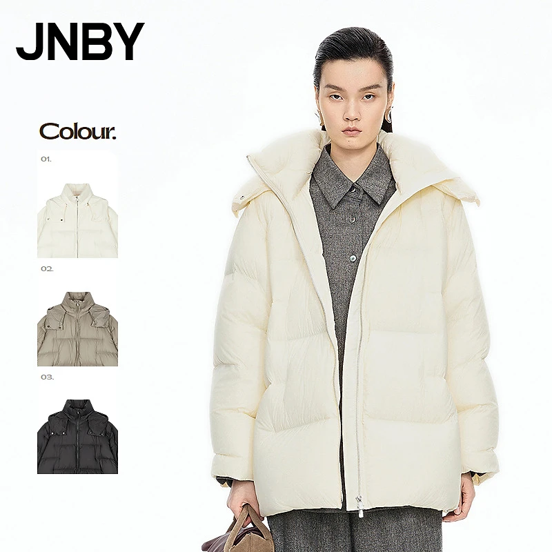 【商场同款】JNBY/江南布衣25冬新品羽绒服宽松H型长袖5PAC13960