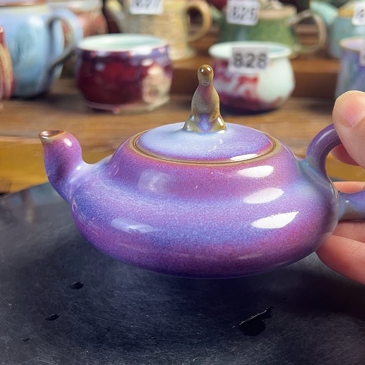 壶原矿钧瓷 佛缘壶