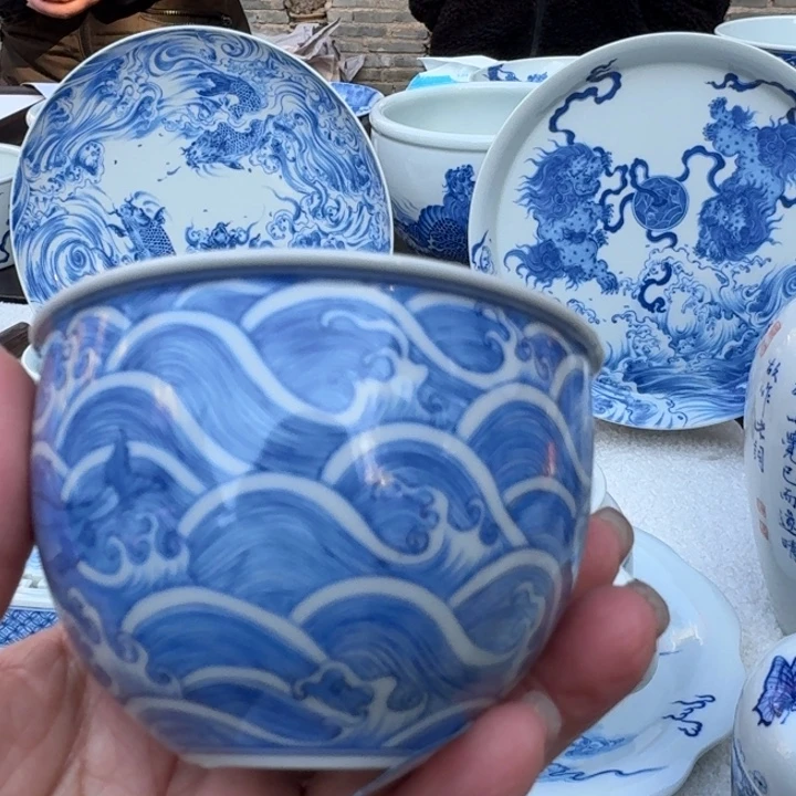 扬****司景德镇陶瓷手绘单杯