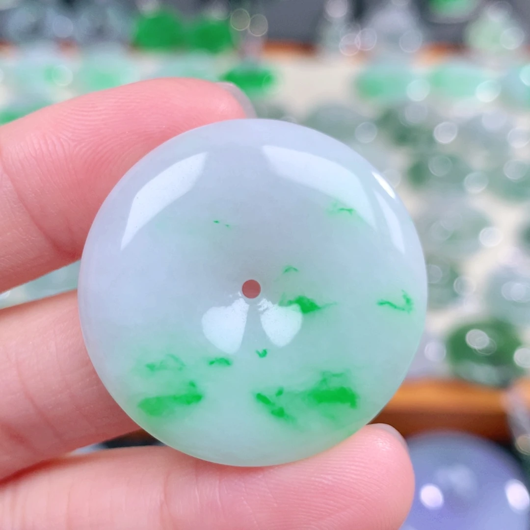 颈饰未镶嵌翡翠天然缅甸翡翠a货32.2-5.6