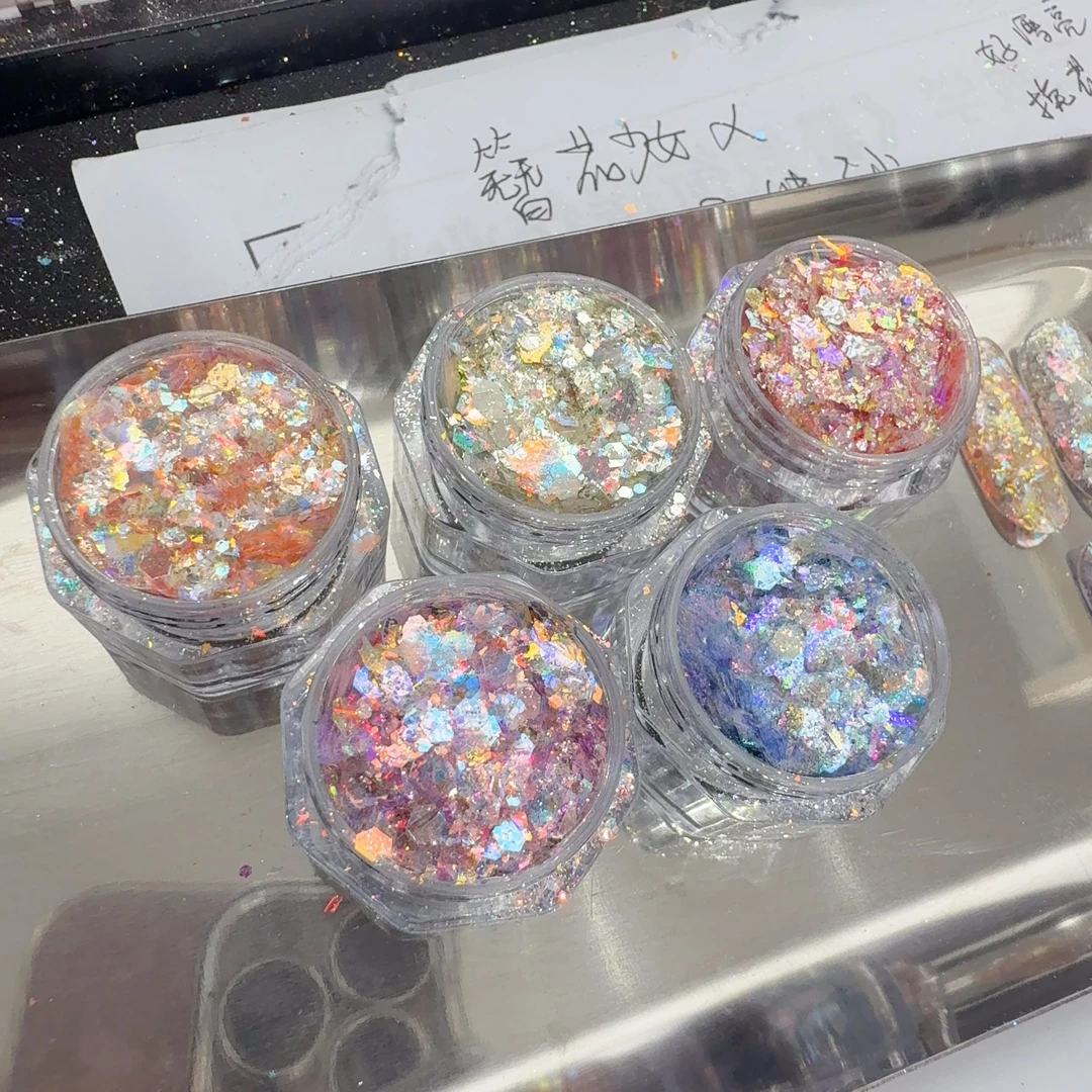 【有何不可系列】青蓝美甲亮片欧泊高品爆闪亮片