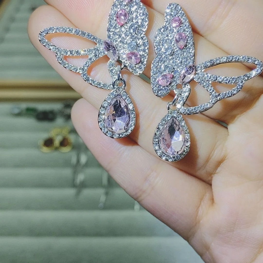 【闪购商品】托帕石耳饰银S925镶嵌