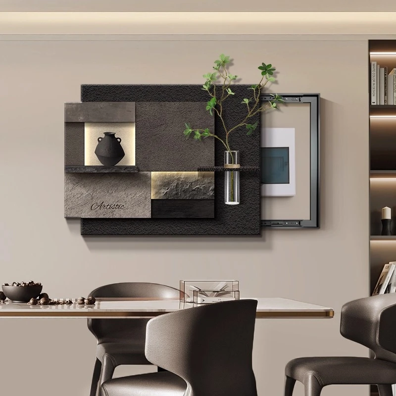 2025新款立体电表箱装饰画轻奢高级感盒2025配电箱装饰画