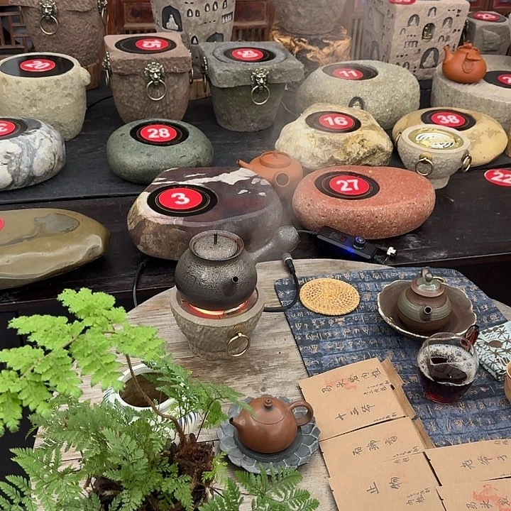 石头煮茶炉围炉煮茶输****言