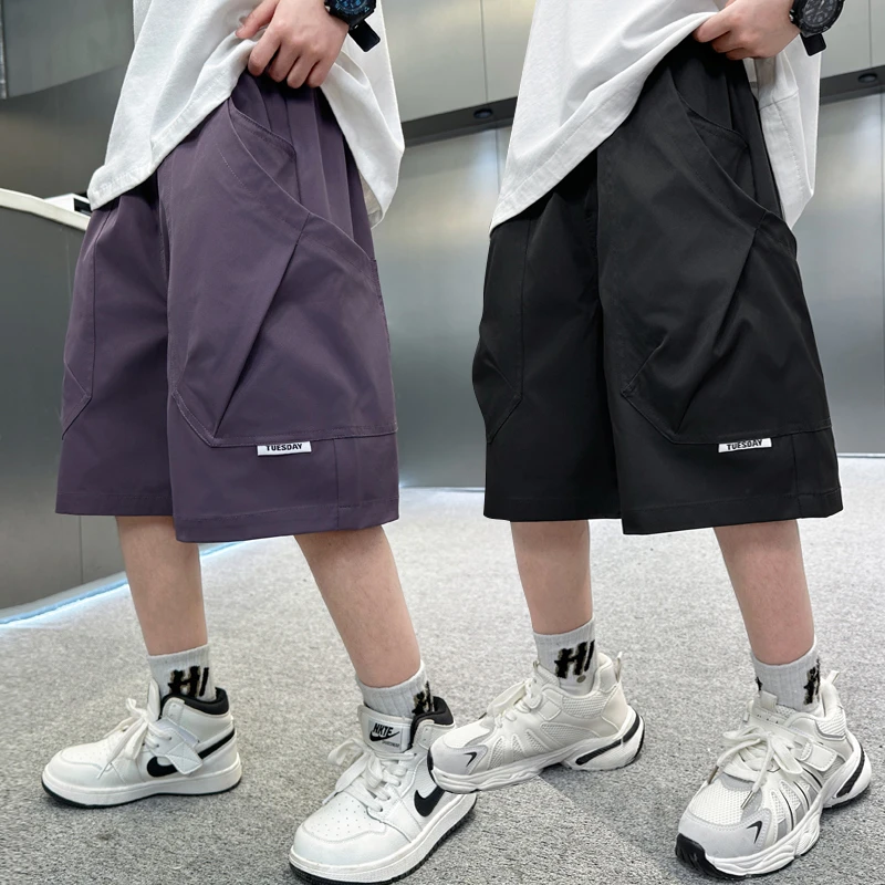 男童短裤夏季薄款宽松2025中大童休闲韩版五分裤洋气儿童中裤夏装