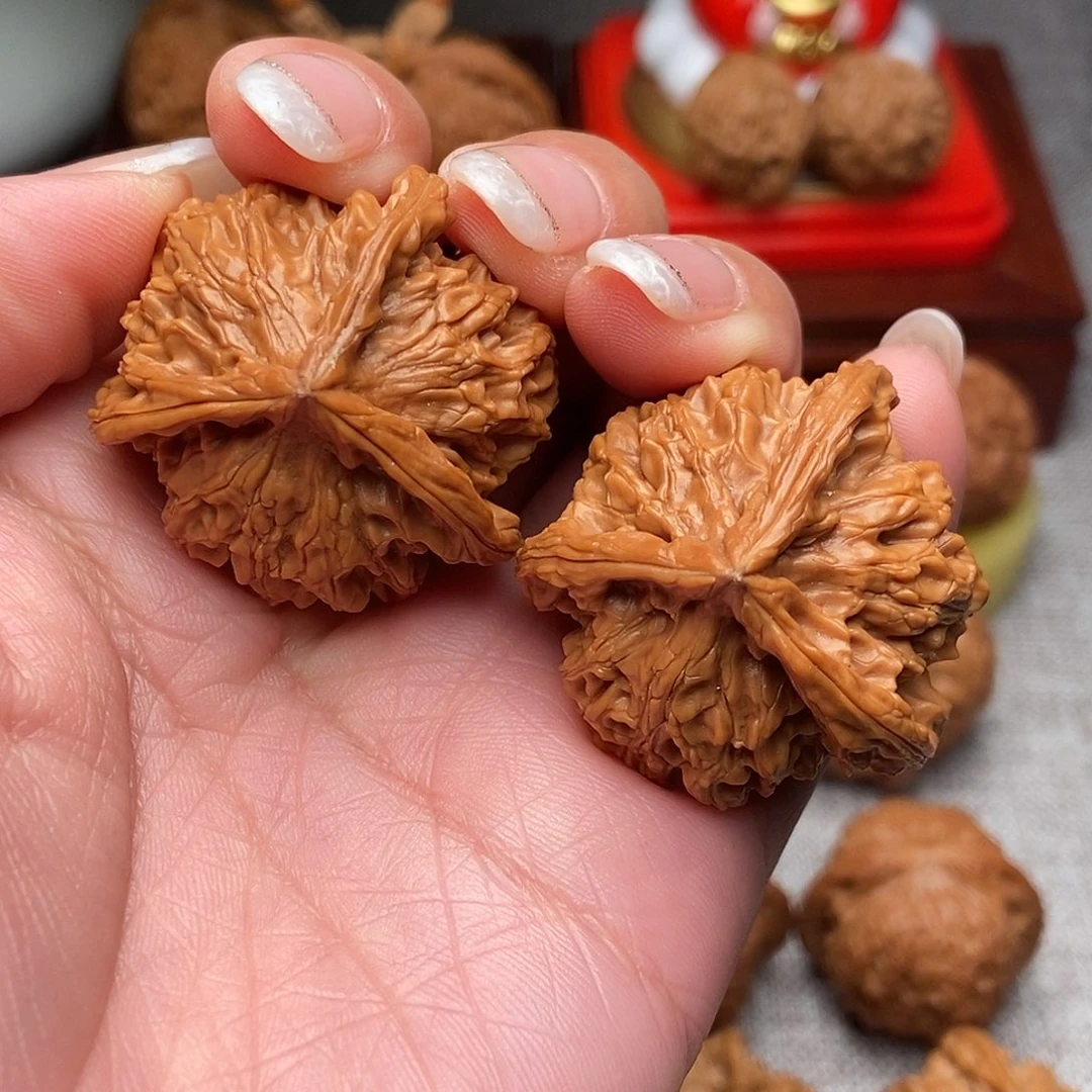 把件文玩核桃盘山三棱37全品