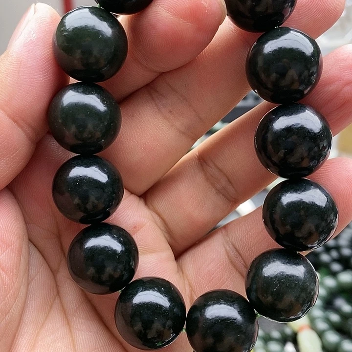 【闪购商品】手链未镶嵌和田玉18黑青