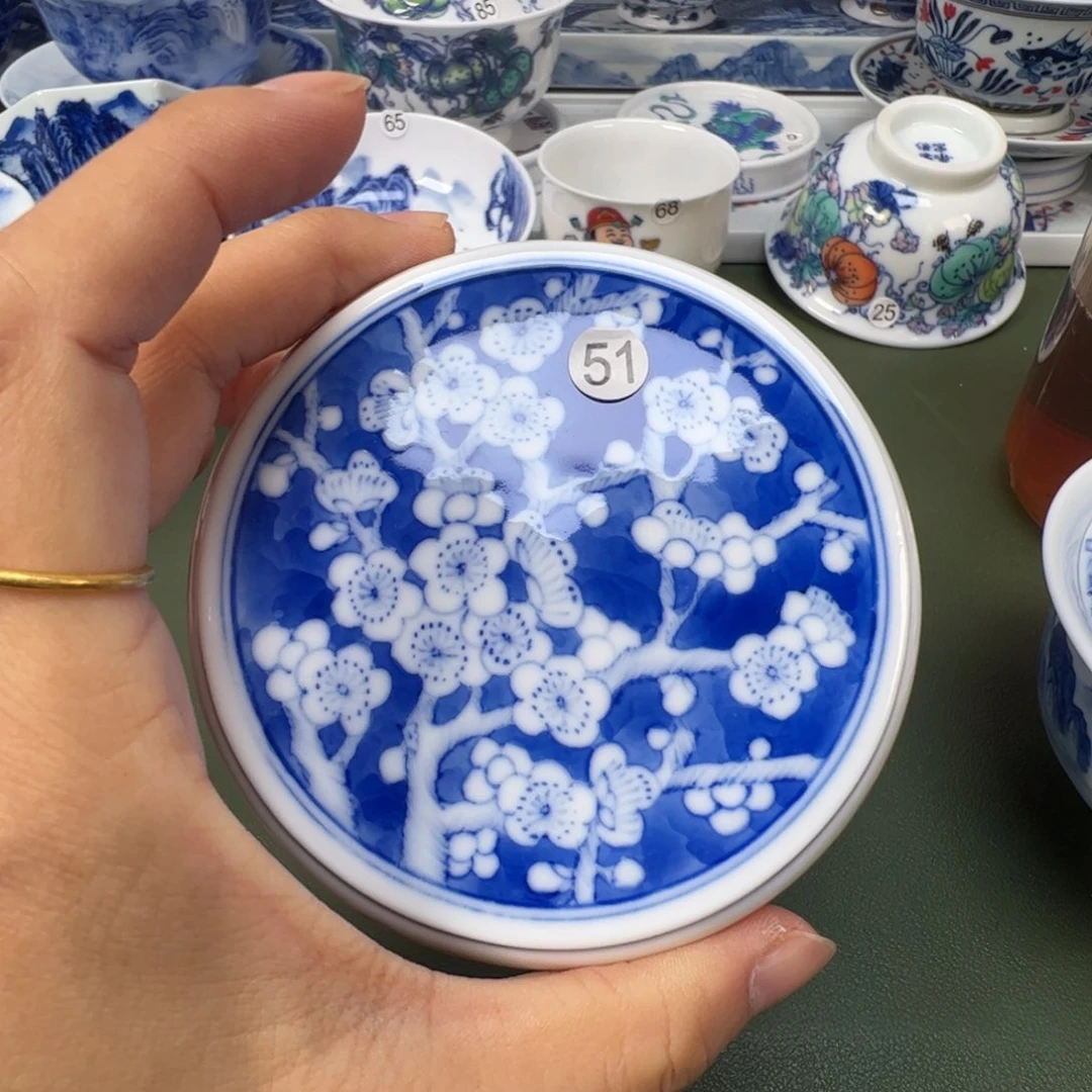 陶瓷景德镇纯手工纯手绘茶具木木51