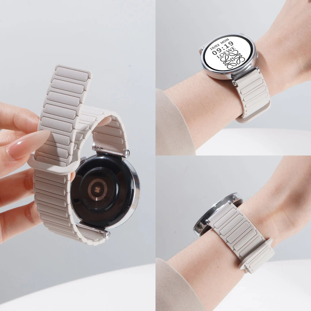 适用华为GT6/gt5手表watch5表带女士gt4/4pro硅胶磁吸5pro腕带