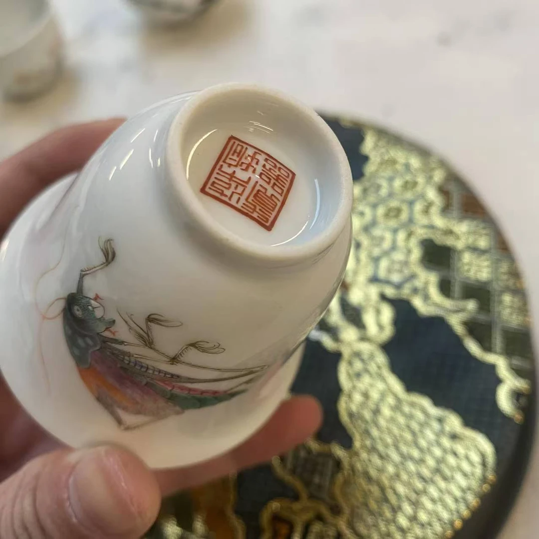 云巅汇 福利 粉彩蟋蟀杯