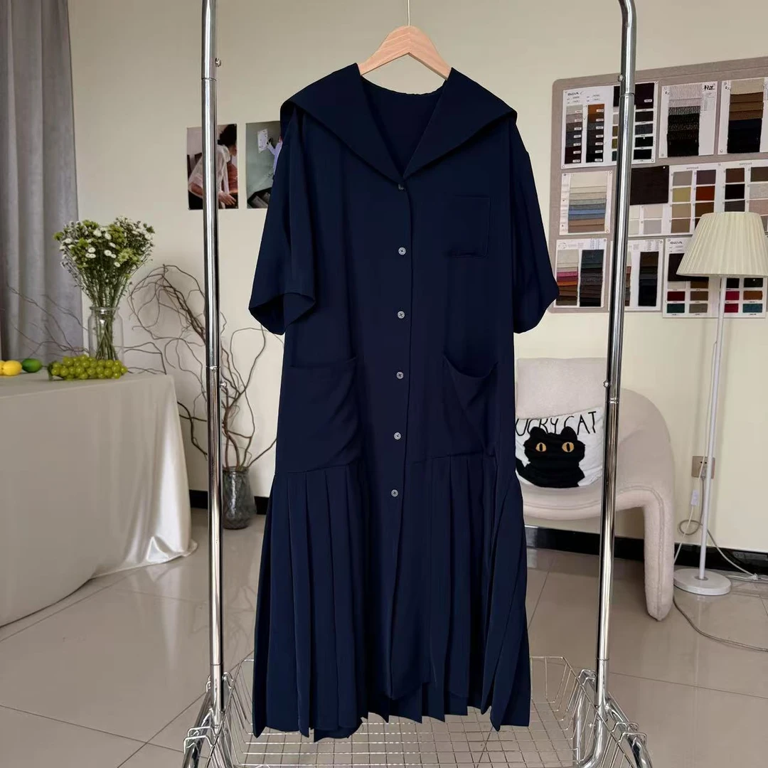 2025新款夏女士黑色休闲连衣裙夏季时尚百搭气质女款宽松