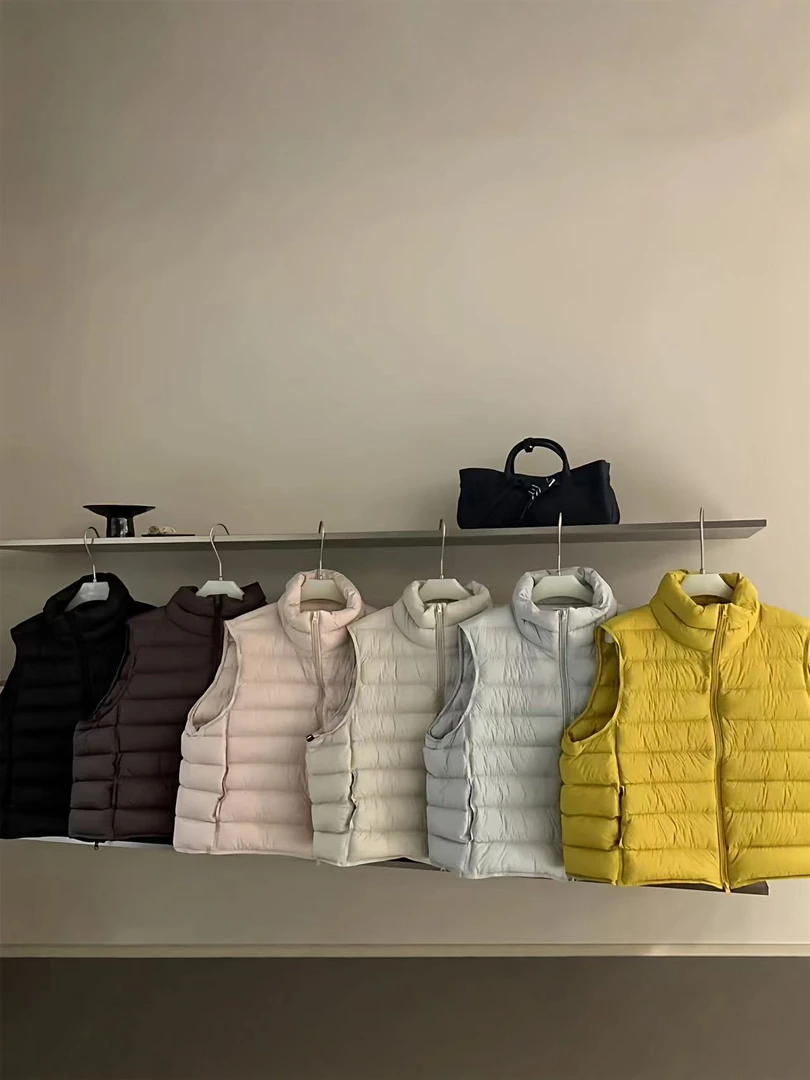 967新款羽绒韩版加厚女短款网红同款背心马甲（衣长57）