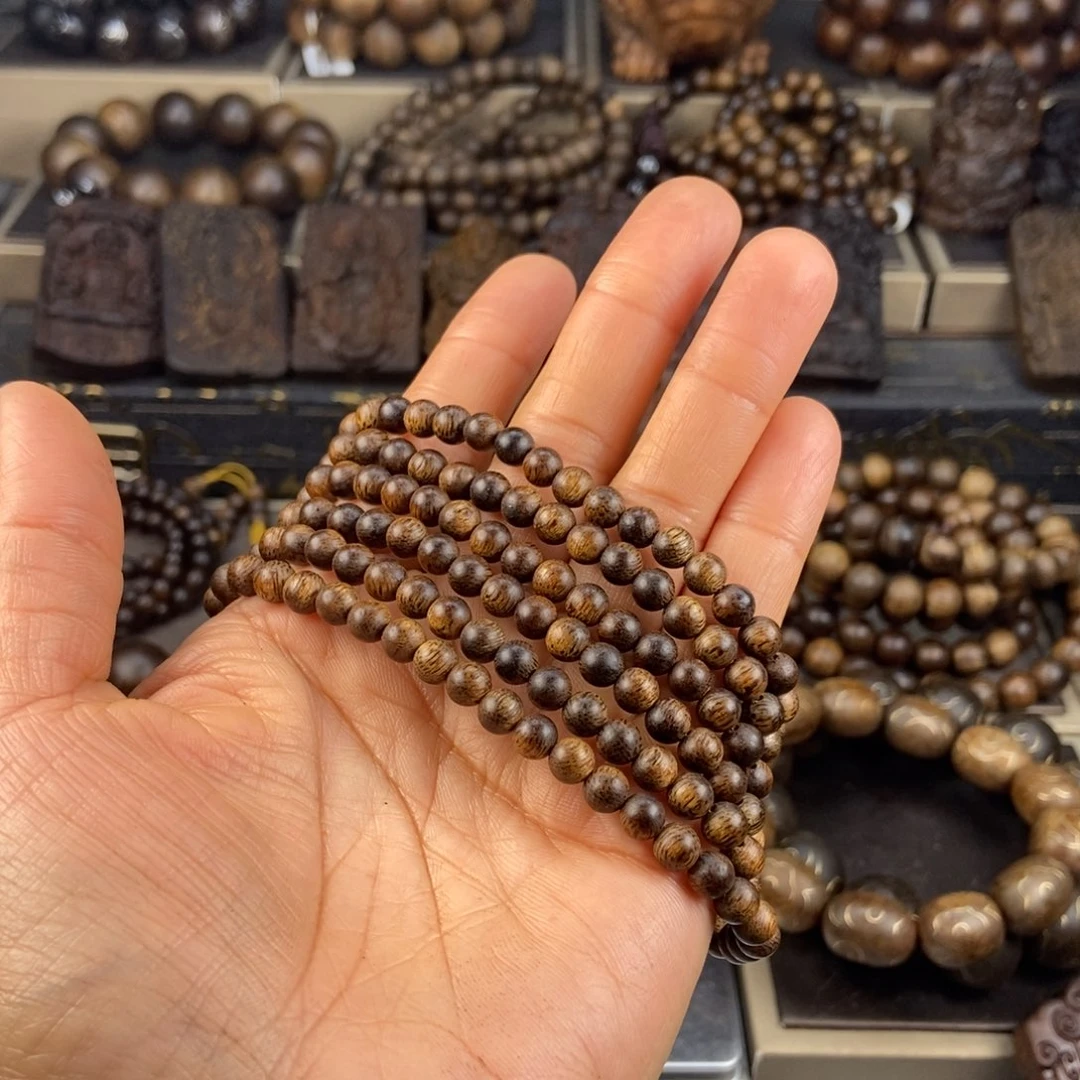 沉香手串莫**念越南芽庄白棋