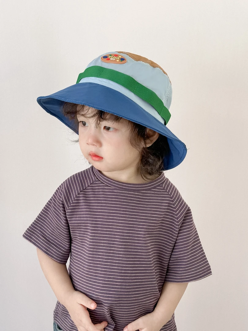 建议2-6岁 儿童帽子春秋季薄款男宝宝户外遮阳帽男童大帽檐太阳帽