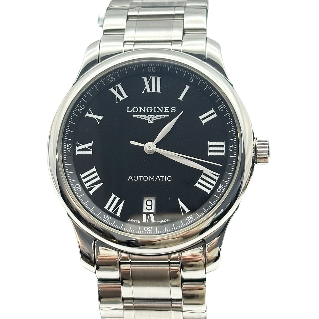 99新 Longines/浪琴 名匠/臻耀/男机械黑盘/628/公价17700/38.5MM
