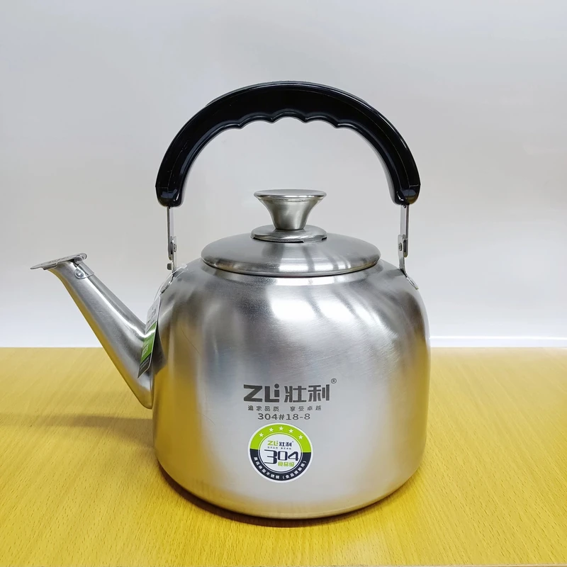 壮利304不锈钢加厚鸣音户外烧水壶大容量燃气灶电磁炉通用开水壶