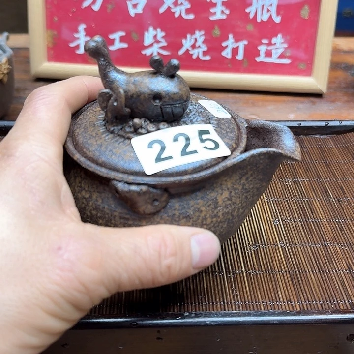 纯手工制作粗陶茶具