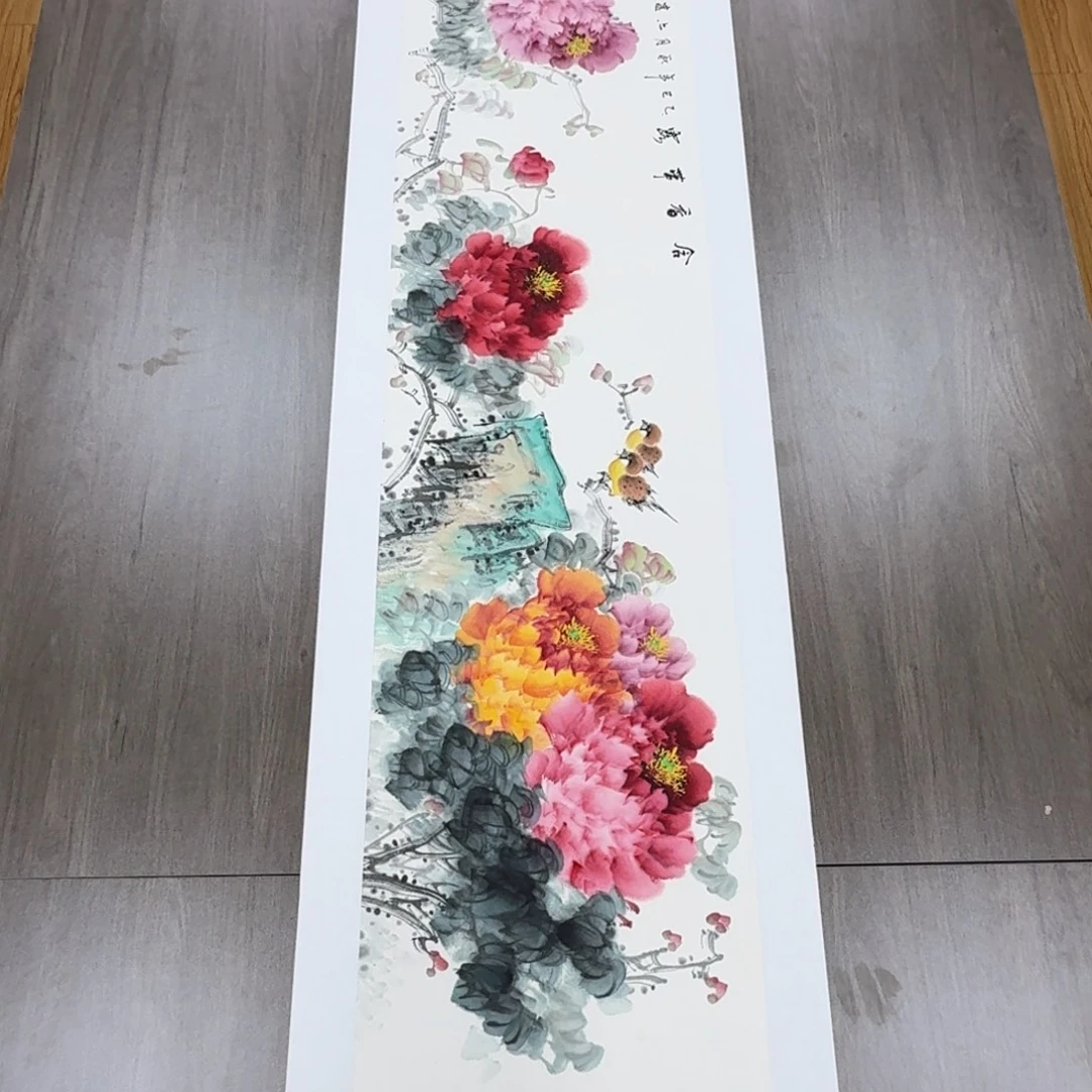 国画国画作品山水花鸟
