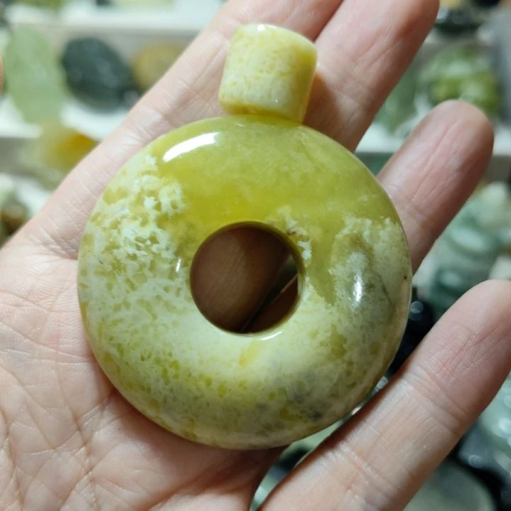 岫玉平安扣未镶嵌